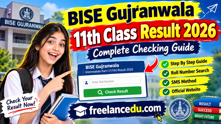 BISE Gujranwala 11th Class Result 2026 Complete Checking Guide
